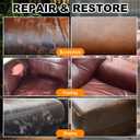 Leather Recoloring Balm Set,Leather Cleaner Restore Conditioner Mink Oil for Leather Repair Kit for Furniture Couches -Repairs Scratches Leather Dye Furniture Polish (Red, Leather Recoloring Balm Set)