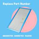 SB08087153 Grease Filter Compatible with Broan Nutone Range Hood RMPE RMP1 RMP17000 RMP17004 Models, Replace B08087153 1568310 Aluminum Mesh Vent Parts Replacement Washable