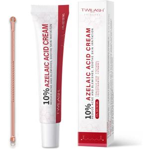 10% Azelaic Acid Cream with Pimple Popper Tool  Clear Acne & Soothe Skin Irritation  Gentle & Effective Formula for Blemish Control, Redness Relief  1 fl oz / 30 ml (10%)