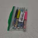 Gullor 5 Pieces Retractable Ballpoint Pens, Bling Dynamic Floating Liquid Sand Glitter Pen, Ocean Series (Multicolor)