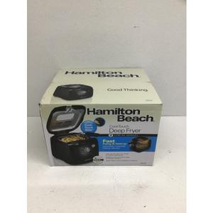 Hamilton Beach Electric Deep Fryer, Cool Touch Sides Easy to Clean Nonstick Basket, 8 Cups / 2 Liters Oil Capacity, Black