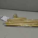 Shower Curtain Rod, 1" Diameter Heavy Duty Tension Shower Rod, Non Slip Adjustable 28-74 inch No Drilling Shower Curtain Rods Spring Tension For Bathroom, Shower Stall, No Rust, Chrome Gold