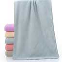 Mobestech 1pcs Gray Thick Pineapple Texture Beauty Towels Soft Coral Fleece Bath Towels Highly Absorbent Shower for Home Use Quick Dry Microfiber