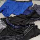 Hanes Men's Value Performance Stretch Boxer Brief Underwear, Moisture-Wicking, 6-Pack (Large, Black/Blue/Grey)