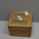 DRKIO 16 Oz Overnight Oats Containers with Bamboo Lids - 4 Pack Glass Storage Jars with Airtight Lids Wide Mouth Mason Food Jars Great for Meal Prep Salad Chia Pudding Snacks Yogurt Sugar Spice Cereal