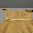 Sparkly Lace Applique Homecoming Dresses for Teens Short A-Line Puffy Glitter Tulle Formal Prom Dress (8, Gold)