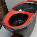O-Cedar EasyWring Microfiber Spin Mop, Bucket Floor Cleaning System, Red, Gray, Standard