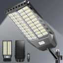 9000W Solar Lights Outdoor, Waterproof Commercial Solar Flood Lights Dusk to Dawn, Street Light Outdoor with Motion Sensor and Remote Control for Yard, Country