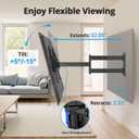 USX STAR Corner TV Wall Mount Long Arm TV Mount Bracket for 37-84 Inch TVs, Full Motion TVs Wall Mounts with 32 Articulating Arms Extension & Tilt & Swivel, Max VESA 600x400mm, Holds up to 100 lbs