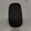 Bluetooth Mouse for Laptop/ MacBook/ iPad/ Android PC, Rechargable Quiet Slim Wireless Mice Compatible with Windows/ Linux/ Tablet, Black