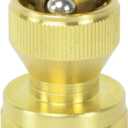 HYDRO MASTER Brass Adjustable Hose NozzleSolid Brass, Adjustable Twist Pressure Sprayer
