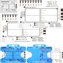 2PCS ECG 7 Step Ruler ECG 7 Step Ruler Plastic Ruler Measuring Tool Transparent EKG Calipers Measuring Tool, Easy-to-Carry ECG Ruler, Step Ruler for EKG Interpretation