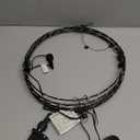 Joomer 1 Pack Christmas Ball Lights, 13IN & 11IN Foldable Metal Sphere Light, Connectable Waterproof 8 Modes with Timer, Hanging Tree Globe Lights for Holiday Christmas Decorations (Warm White)