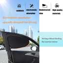 Car Window Sunshade Privacy Curtains, Car Side Window Sunshade Shade for Car Windows, 100% Light Blocking, for Breastfeeding, Napping, Changing, Camping, Side Window Baby Shade, 4 PCS