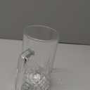 Beer Mug Set of 2, 20oz Crystal Beer Glasses with Handle, Glass Beer Mugs for Freezer, Gifts for Men (Clear)