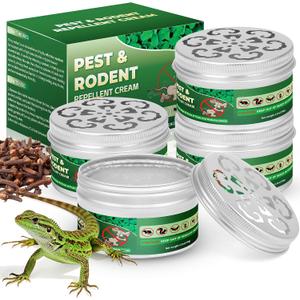 4 Pack Natural Peppermint Lizard Repellent | Lizard Repellent for Outdoor Yard Garden House | Long-Lasting Protection | Safe for Dogs and Children