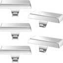 OCTERIC 2 Pcs Silver Christmas Metal Stocking Holders for Mantle, Heavy Duty Stocking Hangers Stocking Hook Xmas Ornaments for Counter Tables Window Fireplace Mantle Decoration