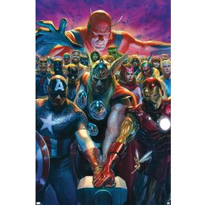 Trends International Marvel Comics - Avengers - Avengers #10 Wall Poster, 22.375" x 34", Premium Unframed Version, 34"L x 22.4"W