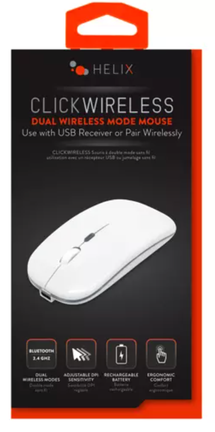 HELIX CLICK WIRELESS DUAL WIRELESS MODE MOUSE