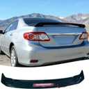 STSEV01 Rear Spoiler Wing with LED Brake Light Fit for Toyota Corolla Sedan 2009-2013 L/LE/S/CE/XLE/XRS, Gloss Black DeckLid Lip Trunk Exterior Accessories