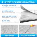 3-Pcs Magnetic Van Window Covers for Sprinter 07-26