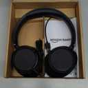 Amazon Basics On Ear Wired Computer Headset with Adjustable Microphone, 3.5mm Port or in-Line Control with USB-A Port, Foldable, Clear Sound, Small/Medium Size, Black