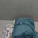 Electric Heated Throw 50"x60" Size with Handheld Controller, 4 Temperature Settings & 3 Hour Auto Coral Fleece Shut-Off-Machine Washable-Teal