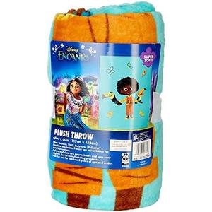 Disney Encanto Plush Throw Blanket One Size Turquoise