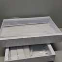 2 Pack Pull Out Cabinet Organizer with 8 Dividers,21.8" Deep Slide Out Drawers for Cabinets Adhesive Pull Out Drawers Heavy Duty Pull Out Shelves for Kitchen, Cupboard, Pantry, Bathroom-White