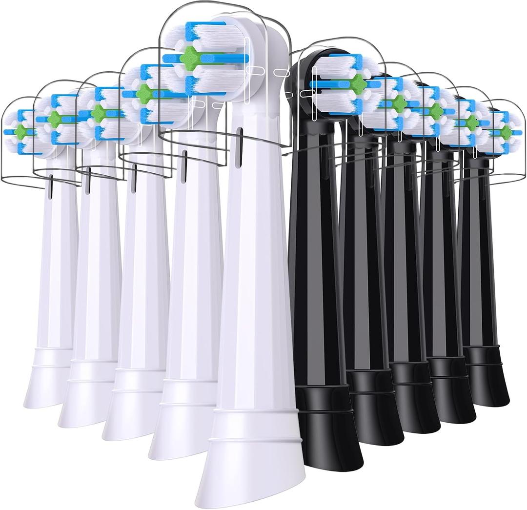 iO Replacement Heads Compatible with Oral B iO, 10-Pack Toothbrush Heads Compatible with iO 2 3 4 5 6 7 8 9 10 Series Electric Toothbrush, Deep Cleaning of Dental Plaque