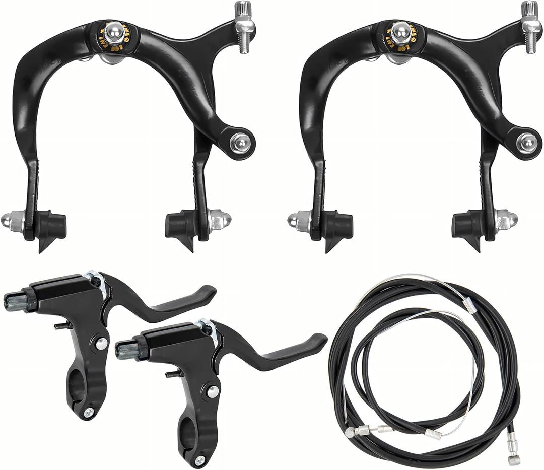 Bike Brakes Calipers Set,Side Pull Brake Set,69-96mm Reach,for Bike C Shape Brake Aluminum Bicycle Brake