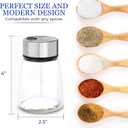 Salt and Pepper Shakers Set with Adjustable Pour Holes - Stainless Steel Spice Dispenser - Perfect for Pink Himalayan, Table Salt, Black and White Pepper