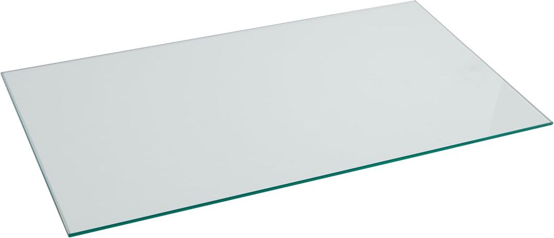 SSWBasics Tempered Glass Shelf - 14"W x 24"L x 3/16" - Set of 2