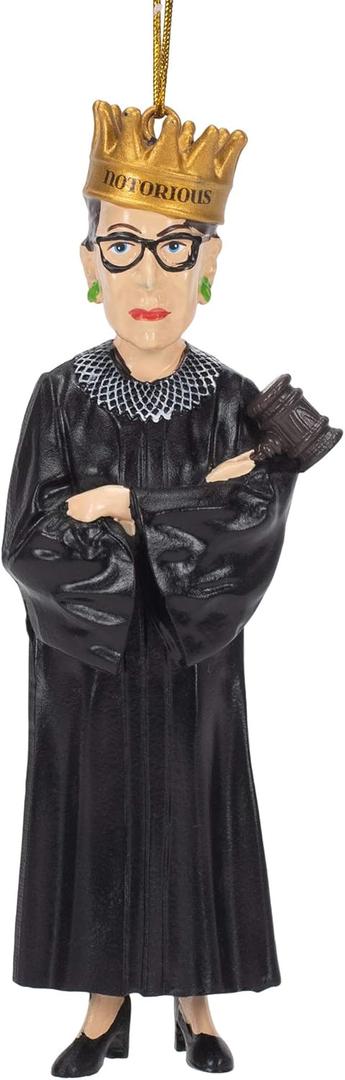 Kurt S. Adler Ruth Bader Ginsburg Resin Christmas Ornament H3048 New