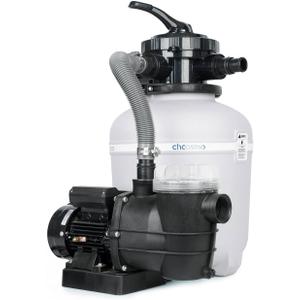 13" Sand Filter System with 6-Way Valve Pool Pump 2500GPH Easy to Use for Above Ground Pools