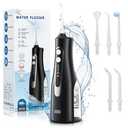 Water Dental Flosser Teeth Pick - 4 Modes Cordless Oral Irrigator - 300ML Portable and Rechargeable IPX7 Waterproof - Water Dental Piks for Cleaning for Home Travel - Oral Dental Care Fsa Hsa