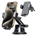 Qifutan Dash Mounted Holders Phone Holders for Your Car Phone Mount for Car Windshield Dashboard Air Vent Universal Desk Mounts Hands Free Automobile Cell Phone Holder Fit for iPhone Smartphone