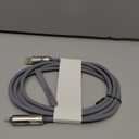 LISEN USB C to Lightning Cable, Chubby 240W 4 in 1 Charging Cable 6.6FT, USB A/C to C/Lightning with Light for Valentines Day Gifts Fits iPhone 17 16 15 14 Pro Max/MacBook/iPad/Samsung S25/Switch/PS5 (Grey)