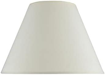 Aspen Creative 32017A Transitional Hardback Empire Shaped Spider Construction Lamp Shade in Off White, 15" wide (7" x 15" x 11")