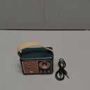 Dosmix Retro Bluetooth Speaker, Vintage Decor, Mini Wireless Bluetooth Speaker, Cute Old Fashion Style for Kitchen Desk Bedroom Office Party Outdoor Accessories for iPhone Android (Green)