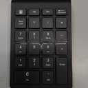 Foloda Wireless Number Pads, Numeric Keypad Numpad 22 Keys Portable 2.4 GHz Financial Accounting Number Keyboard Extensions 10 Key for Laptop, PC, Desktop, Surface Pro, Notebook (Black)