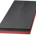 54 x 16 x 2 Inch Customizable Polyethylene Foam Inserts for Box Cases, Polyurethane Foam Sheet, Black Red Thick Padding for Toolbox Storage Organization Crafts