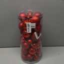 50ct Red Christmas Ornaments Set, 2025 Shatterproof Christmas Tree Decorations, Christmas Ball Ornament, Vintage Classic Christmas Ornament Bulk for Christmas Decorations Indoor