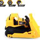 CAT Construction Toys, 15" Bulldozer Construction Toy, Ages 2+, Sturdy Plastic, No Batteries Required, Tough Rigs Series