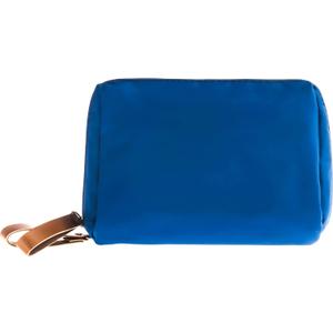 Small Makeup Bag for Purse Portable Waterproof Cosmetic Bag Travel Makeup Pouch for Women (Blue, Square)