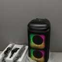 Karaoke Machine with 2 Wireless Microphones, Portable Bluetooth Karaoke for Adults, Powerful Dual 8" Subwoofer Karaoke Boombox, LED Lights, 3D Sound, Echo Control, Support TV/USB/AUX/TF for Home Party