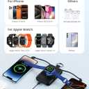 RORRY Portable Charger, 10000mAh PD 20W Fast Charging Portable Charger Power Bank with Built in Cables, Travel Battery Pack for iPhone and Apple Watch Ultra/11/10/9/8/7/6/5, Green