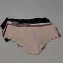 FINETOO 6 pack Seamless Underwear for Women Sexy Low Rise Hipster Wave Edge No Show Bikini Panties Womens Cheeky (Large, Set1-6pack)