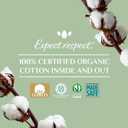Organyc 100% Certified Organic Cotton Pads Inside and Out for Incontinence, Certified Odor Control, Free from Perfumes, Dyes, Plastics, and Chemicals, Maximum, 64 Count