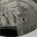 Wiosi Medium Chiminea Outdoor Fireplace Grey Clay Chimineas with Chimney Rain Lids and Solid Metal Stands - Grey Terracotta Chimenea - Rustic Fire Pit Chimnea 16 x 16 x 32-inch (Gray)